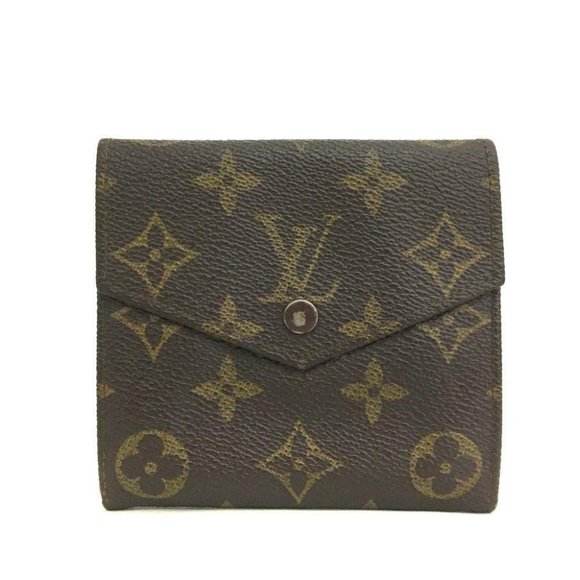017086D Louis Vuitton Wallet Monogram Portefeiulle Elise Trifold - Picture 1 of 9